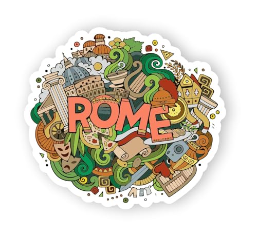 Image of Rome Acrylic Fridge Magnet - UV Textured Printed, Stylish Multicolor Magnet for Fridge, Wardrobe & Metal Surfaces, Pack of 1 (Rome)