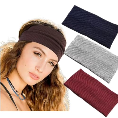 Soft And Skin-Friendly Knitted Sports Headband, Brown, Simple And Fashionable, Practical And Comfortable, With Multiple Combinations, Fine Texture, Simple And Versatile, a Fashionable Tool.4