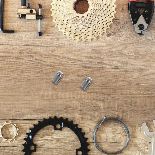 Tapas para válvula de bicicleta de aleación de titanio, 2 piezas, tapones para válvulas de neumáticos, ligeros, para ciclismo de montaña y carretera miniatura 5
