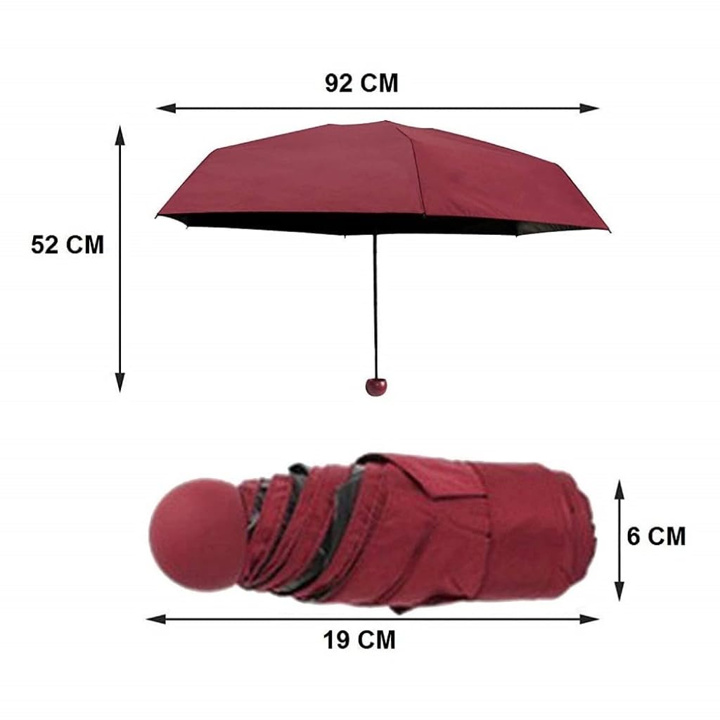 ONISHOMES Foldable Mini Cute and Small Capsule Design Umbrella with Capsule Case (Multicolor) 1