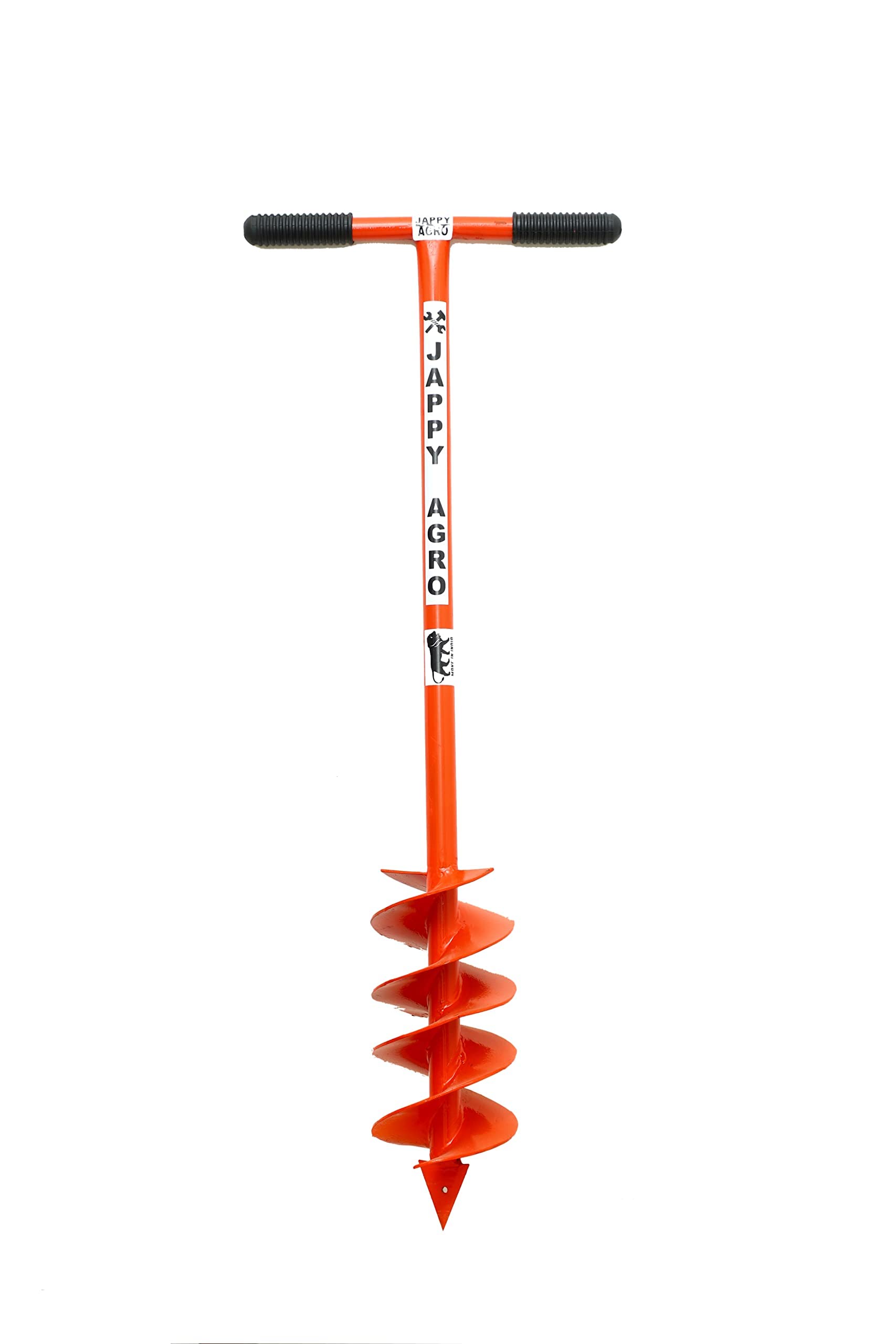 Earth Auger Digger Heavy Duty Long Blade Hand Operated 6 inch Hole Long Spiral Manual Agriculture Farm Tools