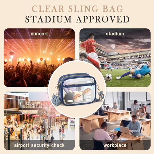 Bolso Clear Crossbody certificado para estadios miniatura 4