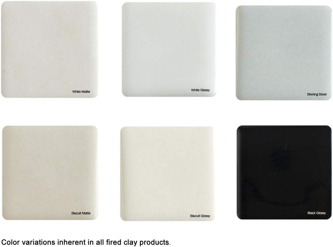 Recessed Shower Niche Porcelain 6X6 Perfect for Soap and as Foot Rest - Easy to Install (Almond Biscuit Glossy)