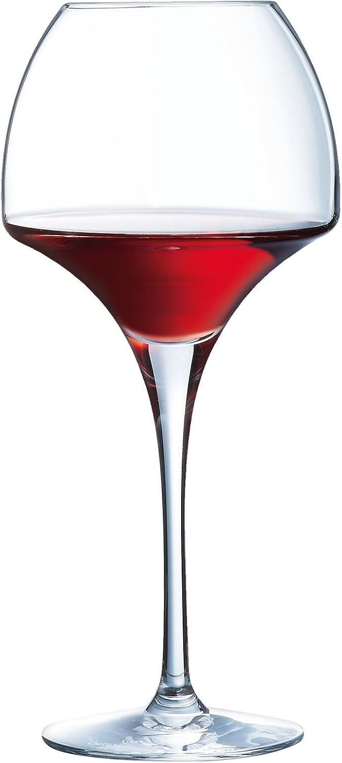 Chef & Sommelier - Open Up Collection - 6 crystal wine glasses 47cl - Soft - Modern and Elegant - Made in France - Reinforced packaging - Transparent