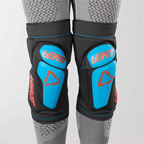 Leatt La 3DF 6.0 est Une genouillère Tout-en-Un Souple et coulissante. Elle est entièremet adaptée à la Pratique du VTT. Genoullières Mixte Adulte, Bleu/Noir, S/M - Image 6