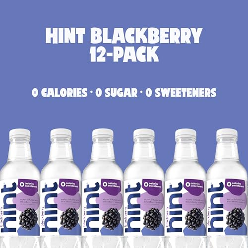 Image of Hint Bottled Water, Blackberry and Cherry- Purified Flavored Water with Zero Calories, Sugar Free, Natural Flavors - 16 Fl Oz (Pack of 24)