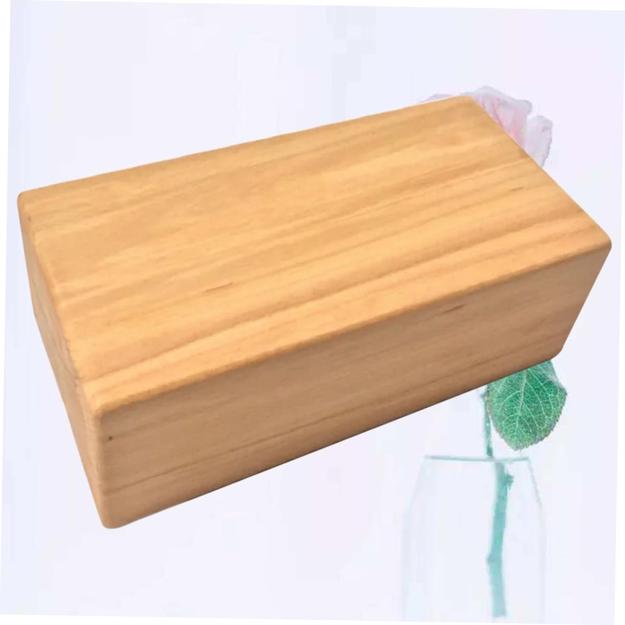 Milisten Yoga Training Bricks Smooth Wooden Yoga Bricks for Home Practice (yellow)