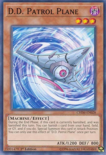 paper airplane yugioh card Amazon.com: Yu-Gi-Oh! - D.D. Patrol Plane - CHIM-EN028 - Common - 1st  Edition