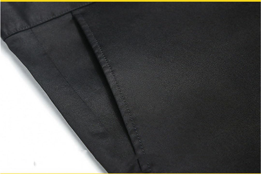 Vogrtcc Pantalones De Traje De Oficina para Hombre, Pantalones Formales Ajustados Ajustados para Negocios, Pantalones De Talla Grande