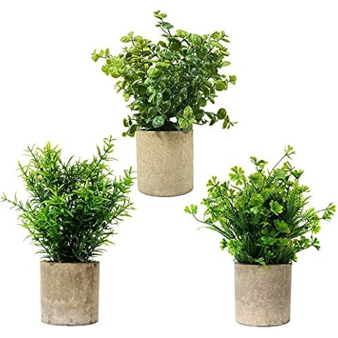 JIAZIGUO Plantas Artificiales 3 Unidades Cover