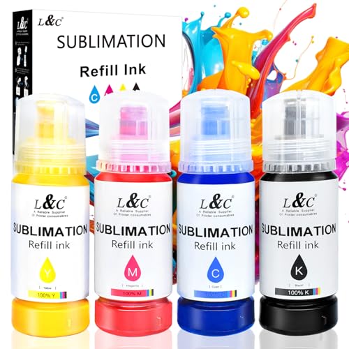 Sublimationstinte für Epson Ecotank ET-2810 ET-1810 ET-2830 ET-2815 ET-4810 ET-2820 ET-2810 ET-2850 ET-2840 Sublimationsdrucker EcoTank Drucker Automatisch Ausfüllen