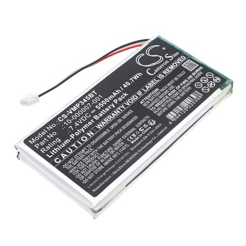 5500mAh / 40.7Wh Replacement Battery for Vivint CP01 Control Panel, Sky Master Control Panel, Troubleshooting, V-MP2-345, V-MP2-345 Master Control Panel, V-MP2-345B, 10-000007-001, 11900748-00