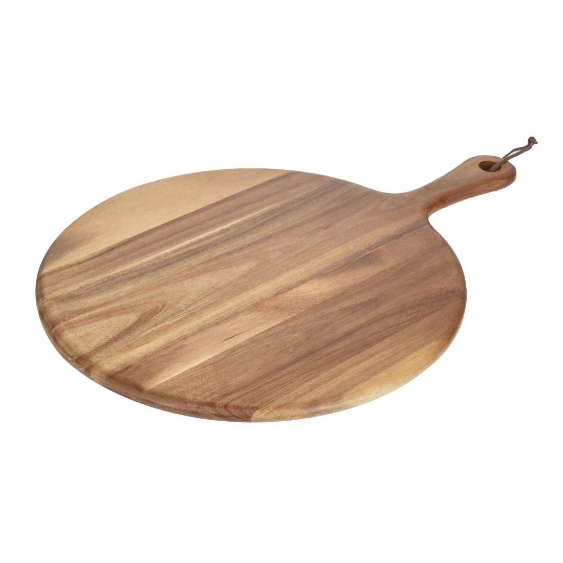 Olympia Brown Acacia Wood Round Pizza Paddle Board 355Mm