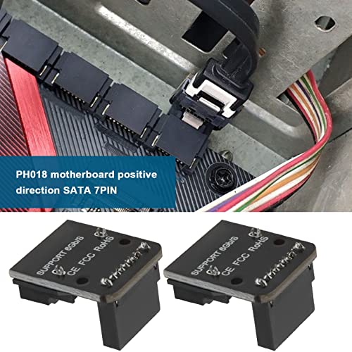 SG Store 2Pcs SATA 7Pin Reverse Converter Right Angle Sata 7 Pin Converters 90 Degree Angled Male-to-Female Adapter Electrical Accessories 6 Gbit/s - Image 2
