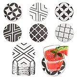 【Mejor para proteger sus muebles】El juego de posavasos para tazas protege eficazmente sus muebles finos del jugo, el vino o los rasguños y siempre protege su mesa de los daños causados ​​por el té o el café calientes.