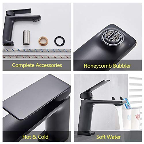 Robinet de lavabo eau chaude et froide avec mitigeur monotrou précis - 4