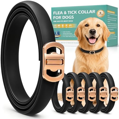 6 Packs Flea & Tick Collar for Dogs | Natural Flea & Tick Prevent...