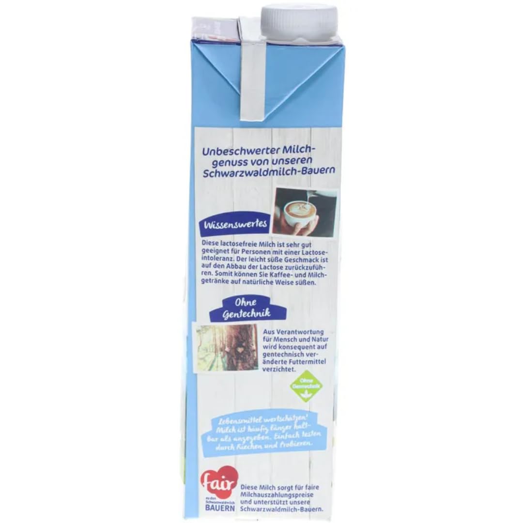 Pufai, Milch LAC H-Milch 3,5% Fett laktosefrei Haltbare Milch, je 1 Liter, 60 Stück + pufai