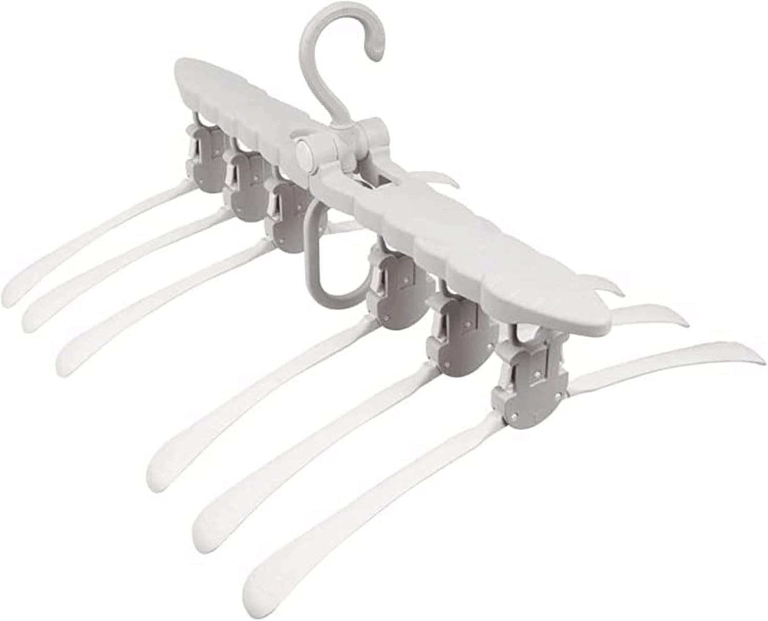 Folding Hangers, Children's Hanger Household Rack for Wardrobe Bedroom, Rotated 360 Degrees Plastic Clothes Hangers