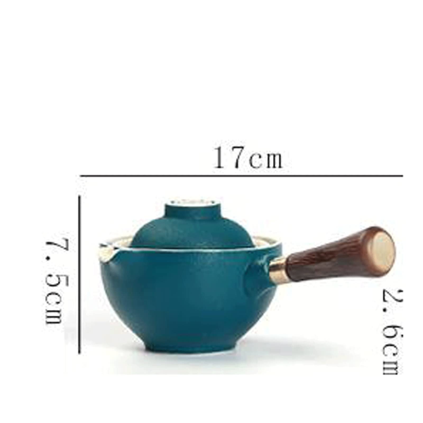 Ceramiczny czajniczek, chiński zestaw do herbaty, przenośny, automatyczny, leniwy zaparzacz do herbaty z uchwytem bocznym