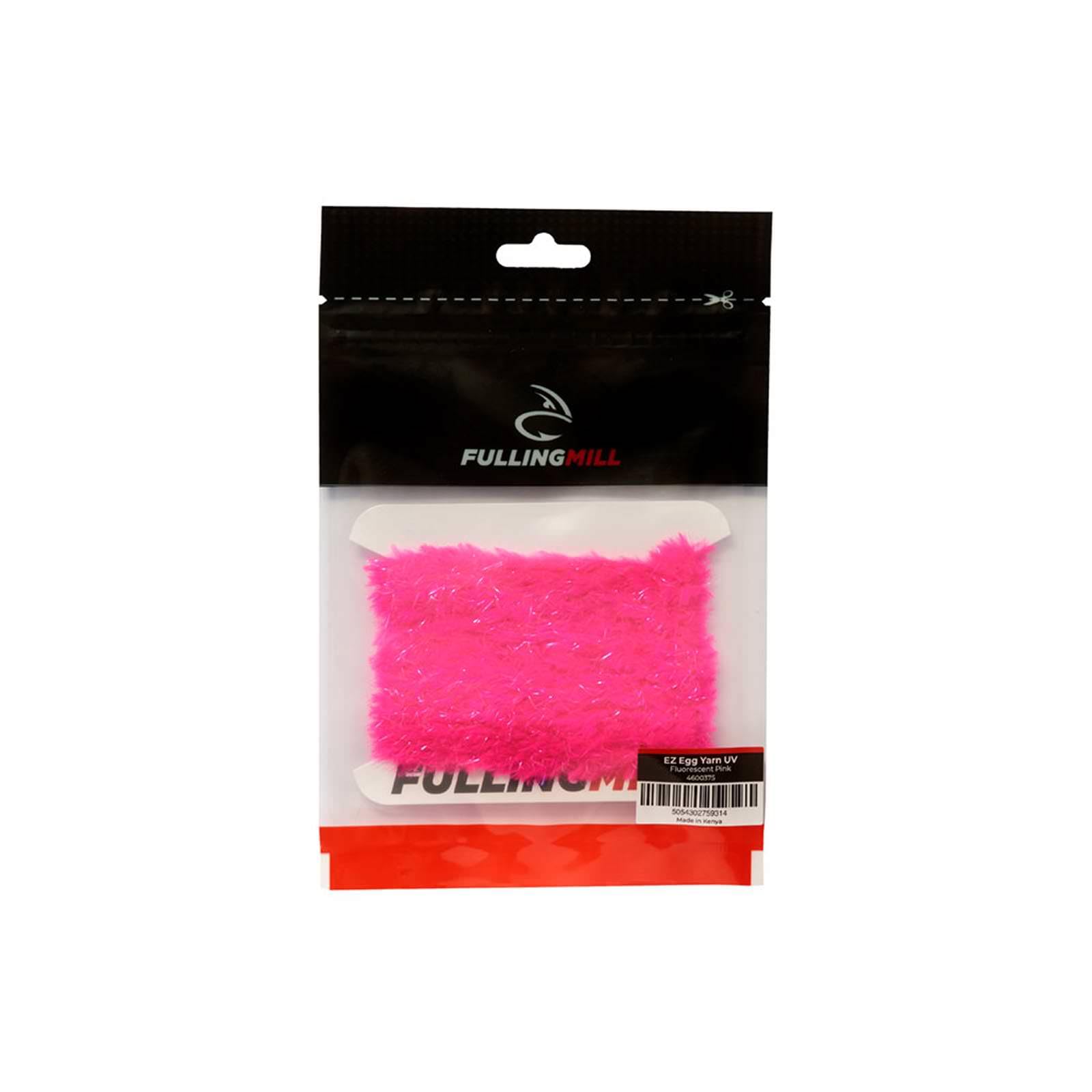 UV-Enhanced Chenille Egg Yarn by Fulling Mill (Fluorescent Pink)