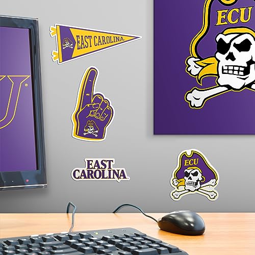 Image of East Carolina University 9ct Vinyl Large Deluxe Stickers Variety Pack - Laptop, Water Bottle, Scrapbooking, Tablet, Skateboard, Indoor /Outdoor - Set of 9