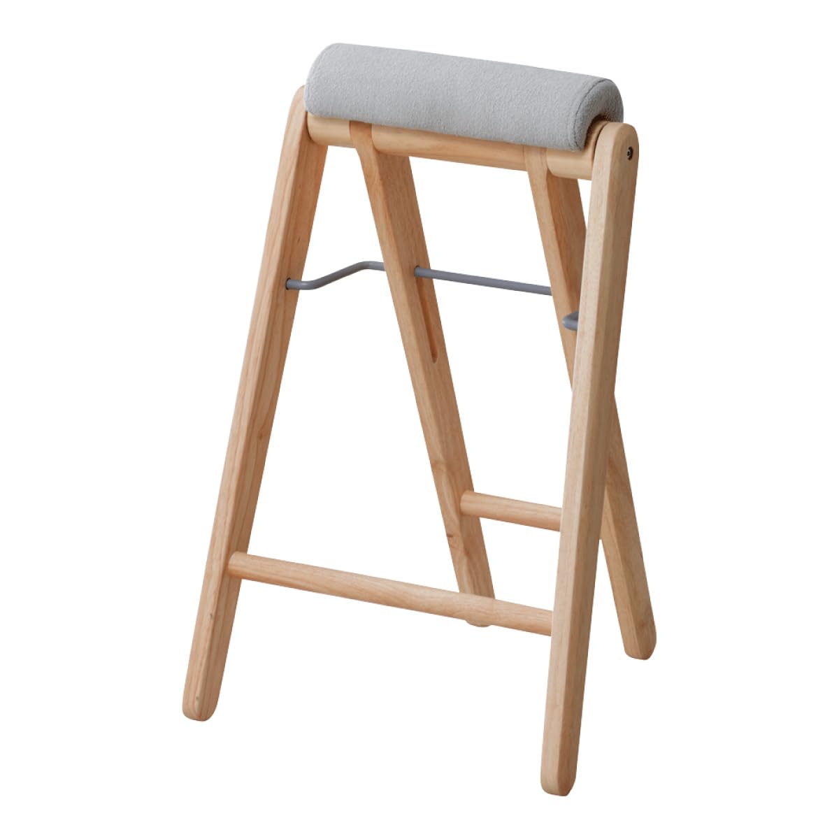 Amazon.co.jp: フォールディング ハイスツール 木製 高さ64cm 1脚