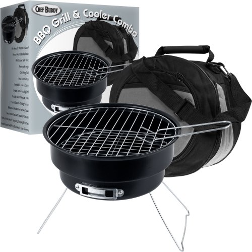 Chef Buddy Portable Grill and Cooler Combo