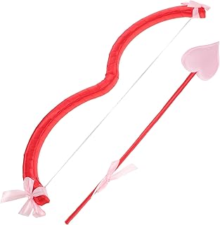 BESPORTBLE 1 Conjunto Arco De Cupido E Presentes Para Crianças Asas Vermelhas Traje Cupido Dia Namorados Acessório De Prop Acessórios Vermelhos Fantasias De Halloween Para Homem