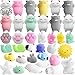 Outee Mochi Squeeze Cat Toys, 36 Pcs Xmas Gift Mini Mochi Squishies Mochi Animal Cat Squishy Mini Squishy Stress Relief Animals Squihsy Squeeze Stress Cat Toys Mochi Squeeze Squishies Random