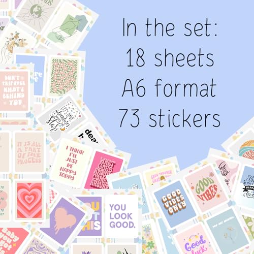 BulbaCraft Inspirational Quote Stickers for Water Bottle and Laptop - Inspirational Quote Party Favors & Decorations, Waterproof Vinyl Decal, Motivational and Uplifting Stickers, Gifts for Women & Men