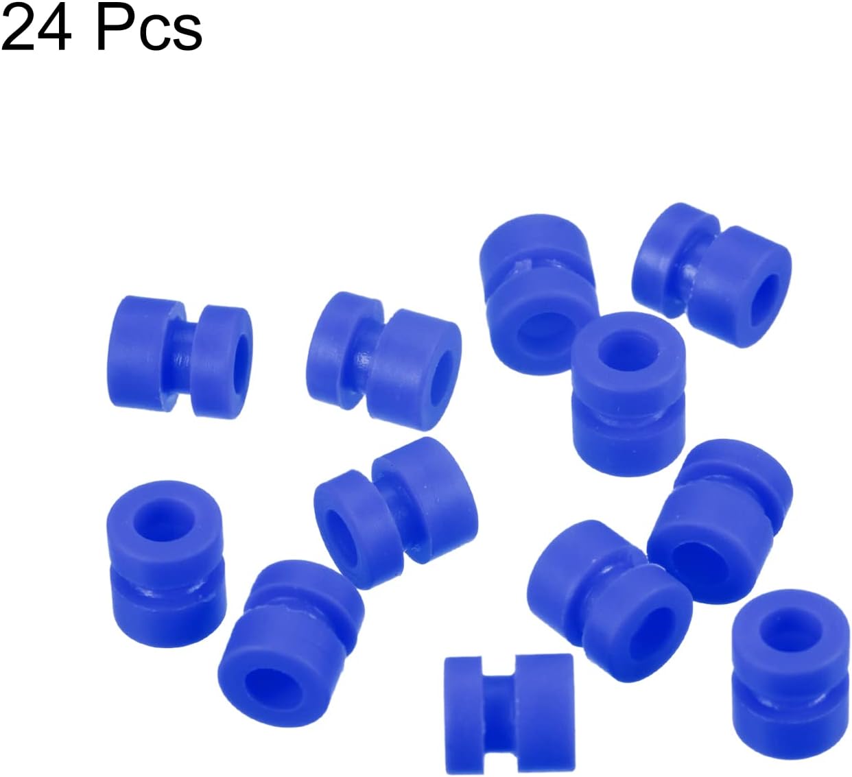 MECCANIXITY RC Anti Vibration Rubber Balls for RC F4 F7 Flight Controller M3x6.6mm Shock Absorption Balls (Blue), Pack of 12