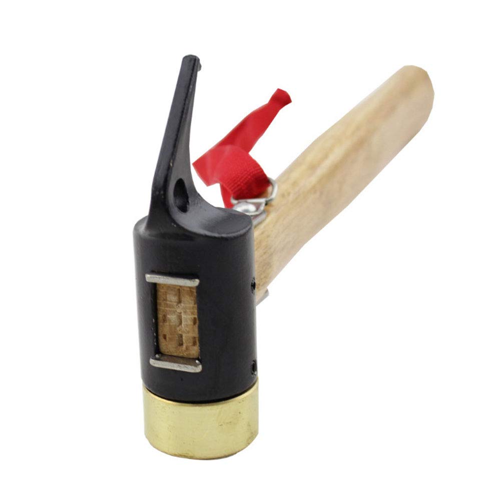 MoonyLI Kupfer Hammer Multifunktions Camping Zelt Hammer Peg Mallet,Massivholzgriff