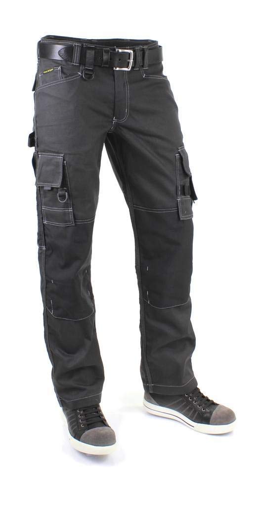 Tricorp 502009 Workwear Canvas Cordura - Pantalón de trabajo (65% poliéster/35% algodón, 100% nailon (500D) Cordura, 300 g/m², gris oscuro, talla 44