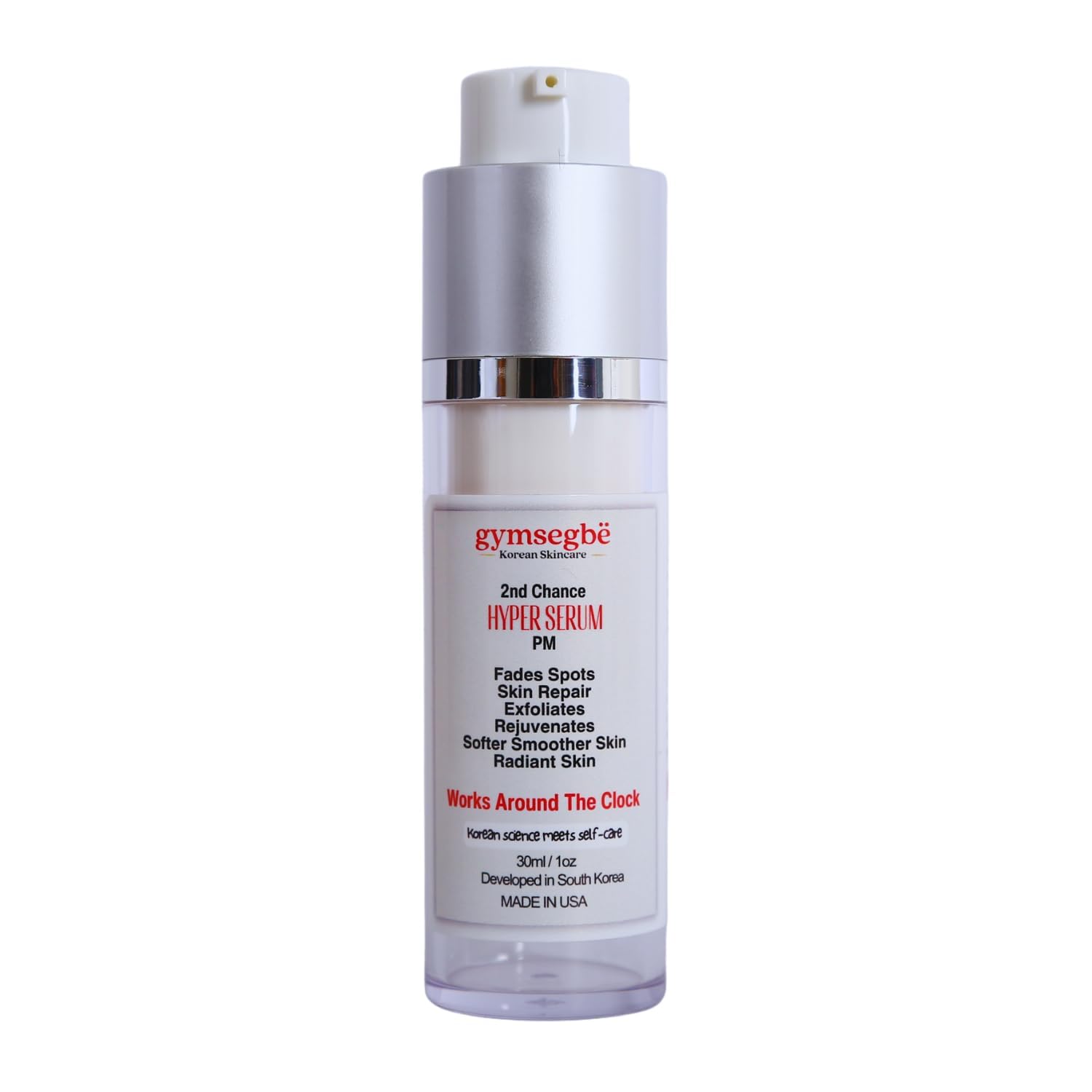 gymsegbë Hyper Serum – Vitamin C, Niacinamide & Hyaluronic Acid Brightening Serum for Face – Helps Improve Look of Dark Spots, Uneven Tone & Texture – Lightweight Water-Based, 30 ml (PM)