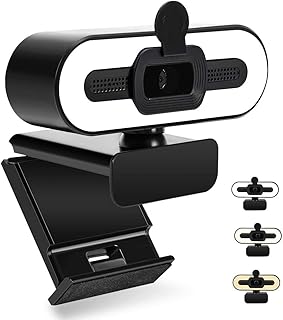 Webcam 4K, Web Cam, Webcam Full HD, Camera PC, Camera Notebook Computador, Web Cam 4K - Produto 10 mais recomendado com 5 estrelas
