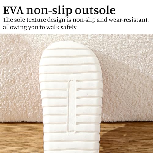 Women's plush slippers, memory foam home slippers, men's and women's corduroy arch support slippers2