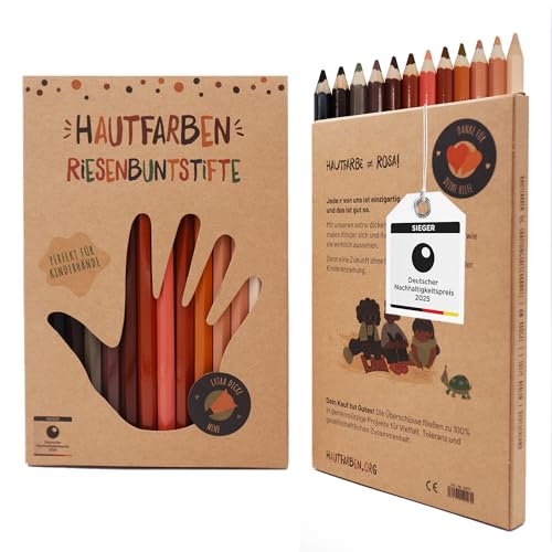 Hautfarben Buntstifte Extra Dick, Deutscher Nachhaltigkeitspreis...