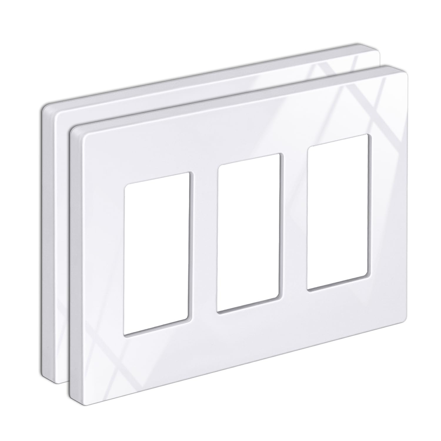 Elegant Screwless Wall Plates - Snow White -30 Elegant Screwless Wall Plates - Snow White -30