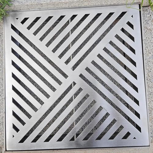 Grille de lavabo en acier inoxydable avec base solide pour cour et garage - 7