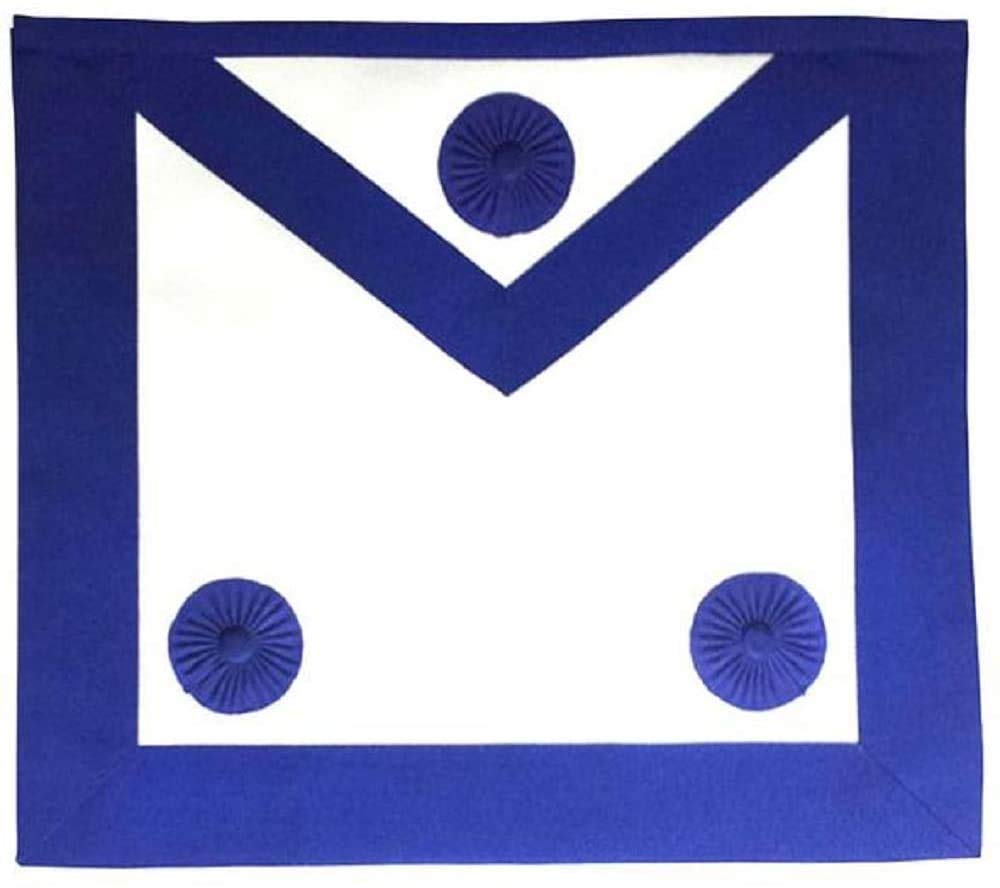 Tablier Master Mason bleu roi pour tenues de grande loge et cérémonies