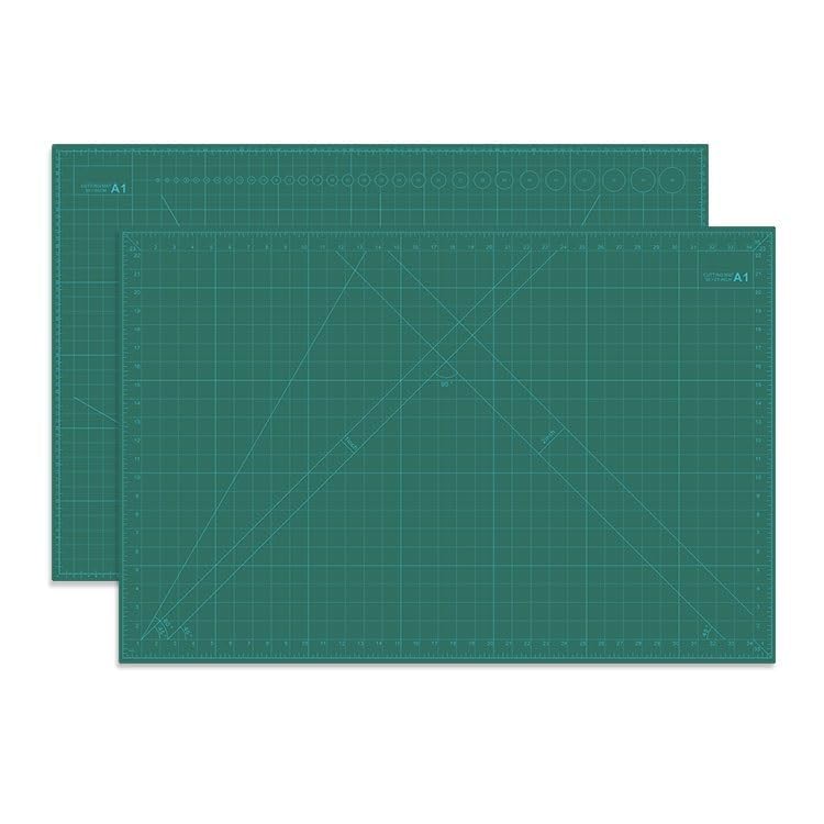 Flexible Cutting Mat, A1 Size (36 X 24 inch), Professional Self-Healing, 5 Layered, Durable Non-Slip PVC, Double Sided with Marked Pattern and Grids, Green-picture-11