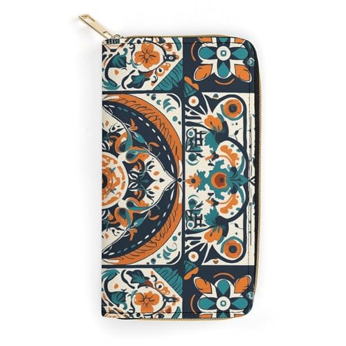 Portefeuille motifs aborigènes spéciaux avec poche zippée femme