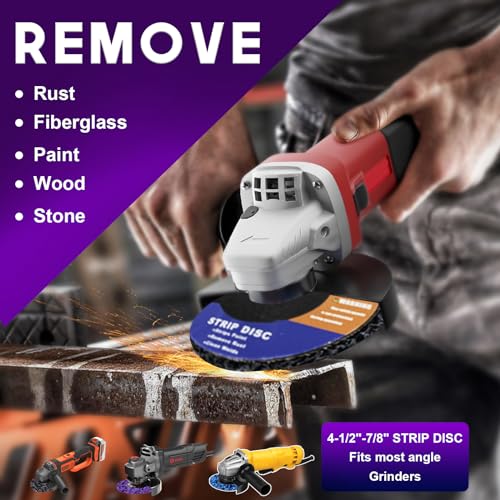 Huopueit DMP-4.5 12 Pack Strip Discs Rust Remover Wheel thumb #3