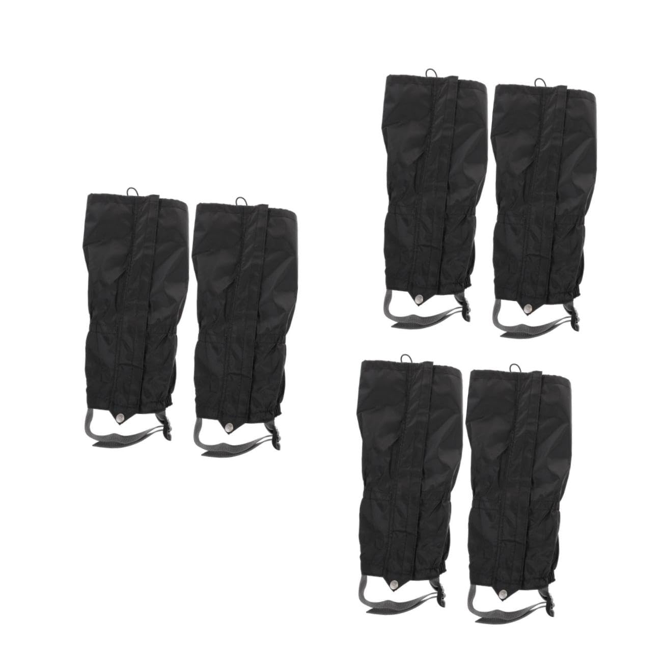 Toyvian Leggings Alpinistica per Ghette Escursionismo Gamba Nevicare Uomini Protettore Gheter Ghetta da Neve Coprigambe Antineve Paragambe Invernale Panno Oxford Nero