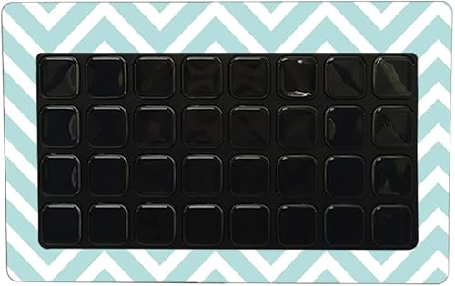 MightySkins Skin Compatible with Elgato Stream Deck XL - Aqua Chevron Protective, Durable, and Unique Vinyl Decal wrap Cover Easy to Apply,