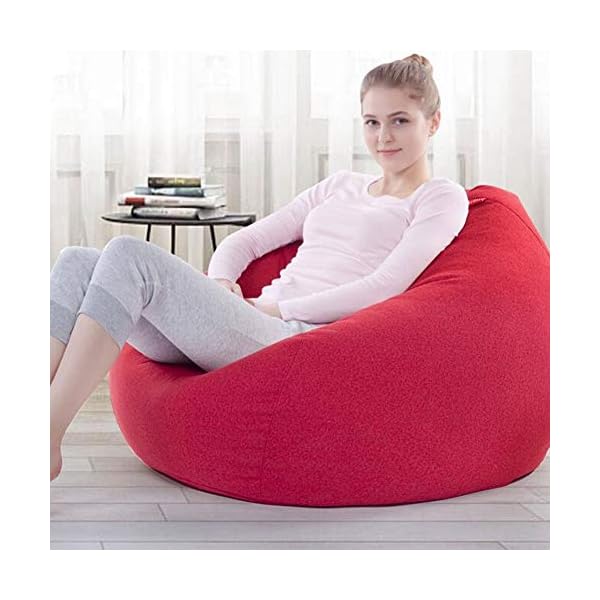 NANANA Sitzsack Bean Bag Covers Füllung Indoor Bodenkissen Chair Sitzsäcke Möbel Kissen Sessel Sofa Ergonomische Lazy… – Bild 4
