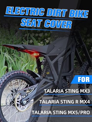 Image of Dirt Bike Seat Cover for Talaria Sting MX3 /R MX4 MX5 /PRO Electric Bike Red,High Elastic Leather