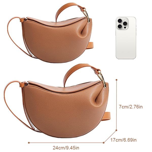 Image of Saddle Bag for Women Crescent Bag Shoulder Bag Hobo Crescent Crossbody Bags for Women