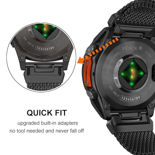 Correa Milanesa 22mm para Reloj Garmin Fenix 8 y Otros miniatura 2